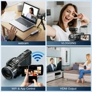 NBD 4K Video Camera Camcorder 3.0 IPS Vlogging Camera 48MP Digital Video Camera with 32GB SD Card