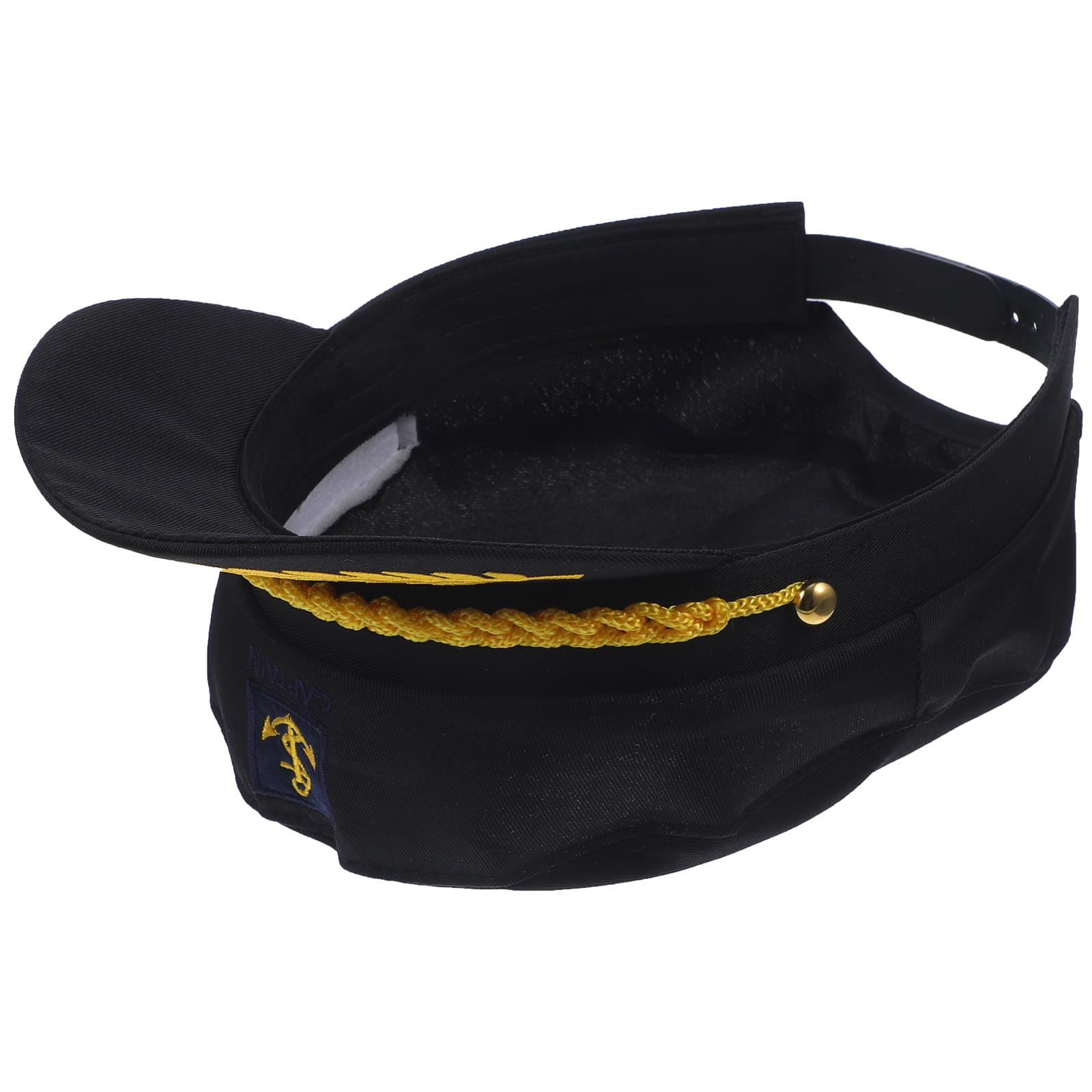 Miangastore 1pc Sea Captain's Hat Embroidered Navy Cosplay Adult