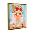 thumbnail image 3 of Stupell Industries You Are Amazing Motivational Floral Woman Portrait Graphic Art Metallic Gold Floating Framed Canvas Print Wall Art, Design by Sharon Lee, 3 of 8