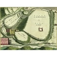 thumbnail image 2 of Vintage Maps 24x19 Black Modern Framed Museum Art Print Titled - Antique Map of Jerusalem, 2 of 4