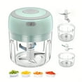 thumbnail image 1 of CNKOO 8.45oz Electric Mini Food Chopper - Portable USB Rechargeable Garlic Cutter with Sharp Blades - Compact Vegetable Processor for Fruit  Meat  Onion  Chili  Celery  and Ginger - Easy, 1 of 7