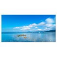 thumbnail image 2 of Rocks in a Blue Panoramic Sea Bay - Extra Large Seashore Canvas Art, 2 of 3