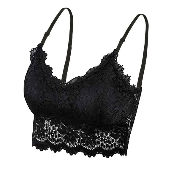 XIYON Women Soft Comfortable Bra Women One Size Vest Crop Wireless Bra Lingerie V Neck Bra Camisole Crop Top Comfy Bra