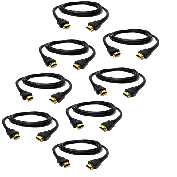 Premimum 6ft HDMI 24K Gold plate V1.3 Cable male to male Full HD 1080p HDTV 6 PK