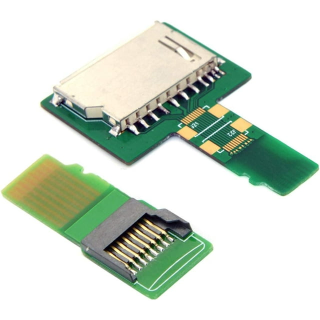 HUGFEGWE 1set Micro SD to SD Card Extension Adapter SD TF to SD Memory Card Adapter CJ25311-8534
