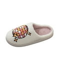 thumbnail image 2 of Vamuko House Slippers for Woman 2025 Warm Fluffy Slippers Cute Non-Slip Winter Slip on Shoes Cushioned Christmas Slippers Ginger 4.5, 2 of 7