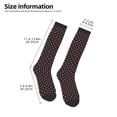 thumbnail image 2 of Yiaed Red and white polka dots Print Great elasticity Adult Stockings Sports socks for Men and Women, 2 of 6