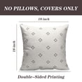 thumbnail image 2 of LALILO Throw Pillow Covers Lattice Modern Stylish Geometric Star Cushion Cover 18" x 18", 2 Pack, 2 of 6
