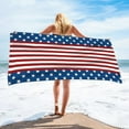 thumbnail image 6 of Beach Must Haves 4th Of July Beach Blanket, Flag Beach Towels Oversized Red White Blue Towels, Summer Towel Lightweight Beach Towel Clearance Beach Towels (75x150cm/30x60in), 6 of 6