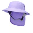 thumbnail image 4 of XIAOCHA Mens Solid Boonie Hat Neck‑Flap Bucket Hat Hiking Headwear,Purple, 4 of 4