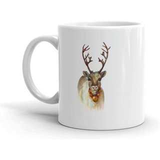 Jingle Bells Reindeer Mug (18 oz)