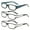 3 Pairs, variant on 3 Pairs of Men's Presbyopic Glasses Rectangle Classic Reading Glasses 2.00 Women's Spring Hinge Two-tone Stylish Readers +2.00