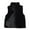 Black, variant on BXINGOHAI Solid Vest Jackets for Women Stand Collar Faux Jacket Top Plus Size Sleeveless Coat Casual Outdoor Streetwear Outwear Jackets Gray,XXXL