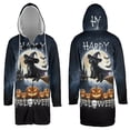 thumbnail image 3 of Happy Halloween Portuguese Water Dog Witch Pumpkins Bats All Over Print 3D Hooded Duffle Toggle Coat PWD Portie Fishing Dog Lover - 13012, 3 of 6