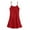 Red, variant on Sleeveless Nightgown V Neck Sleepwear Soft Pajama Dress Short Nightdress for Women Chemise Short Nightwear