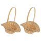 thumbnail image 1 of 2PCS Woven Food Basket Portable Snack Bread Flower Fruit Holding Basket, 1 of 4