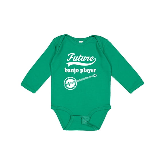 Inktastic Future Banjo Player Childs Music Boys or Girls Long Sleeve Baby Bodysuit