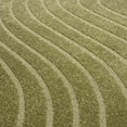 thumbnail image 4 of Luxe Weavers Modern Geometric Wave Green 2x8 Hallway Runner, Stain Resistant Carpet, 4 of 7