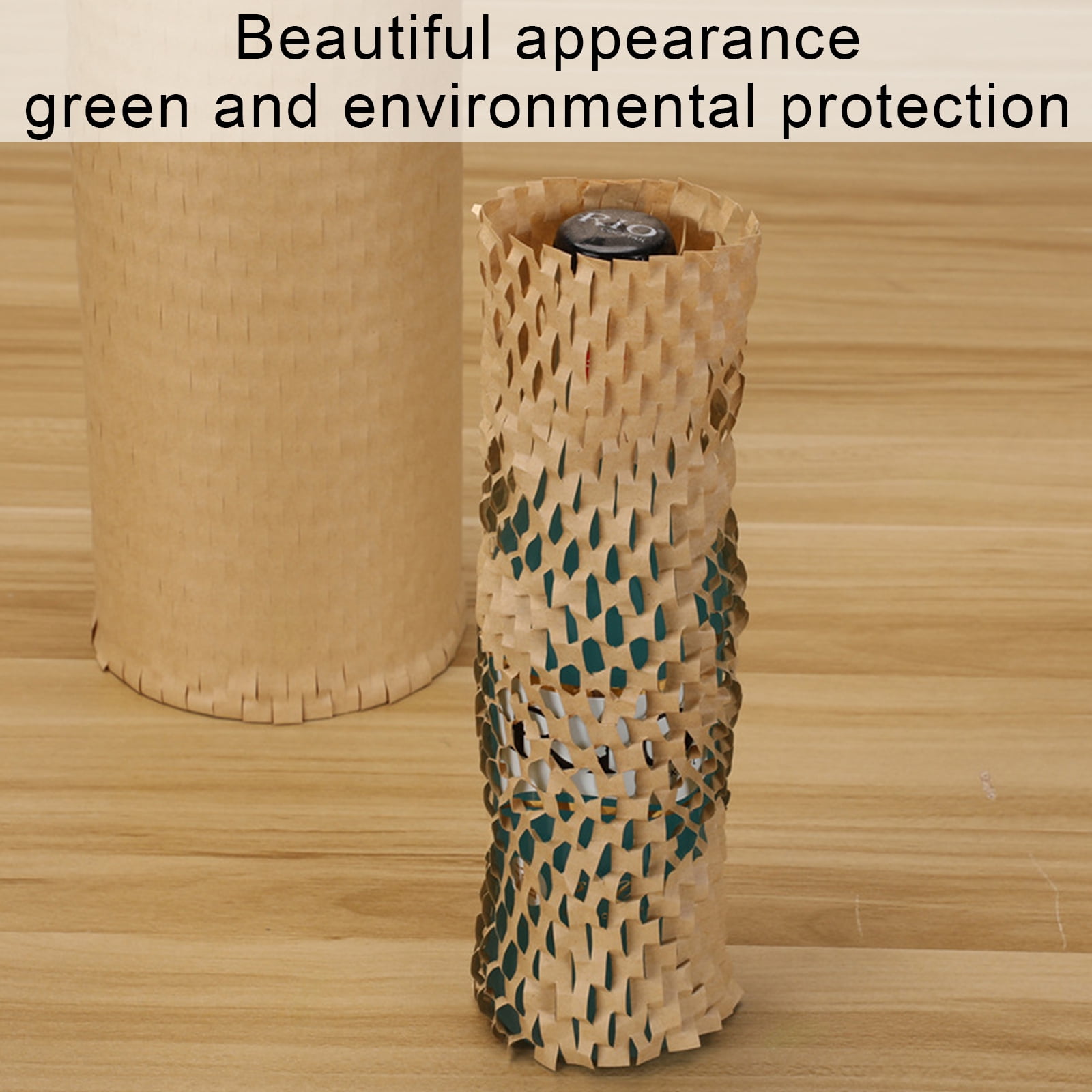 (Kraft color 30*50cm) Kraft paper honeycomb cushioning wrapping paper tear grid moisture-proof shock-absorbing filling paper (30*50cm) material kraft paper