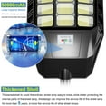 thumbnail image 4 of 2 Pack 6000W Solar Street Light , Super Large Ultra Bright, Dusk to Dawn, Solar Parking Lot Lights with Motion Sensor and Remote Control, 4 of 7