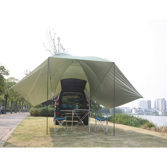 Teepee Tent Large Car Rear Tent Anti-Ultraviolet Self-Driving Leisure Camping Sunshade Pergola Tent