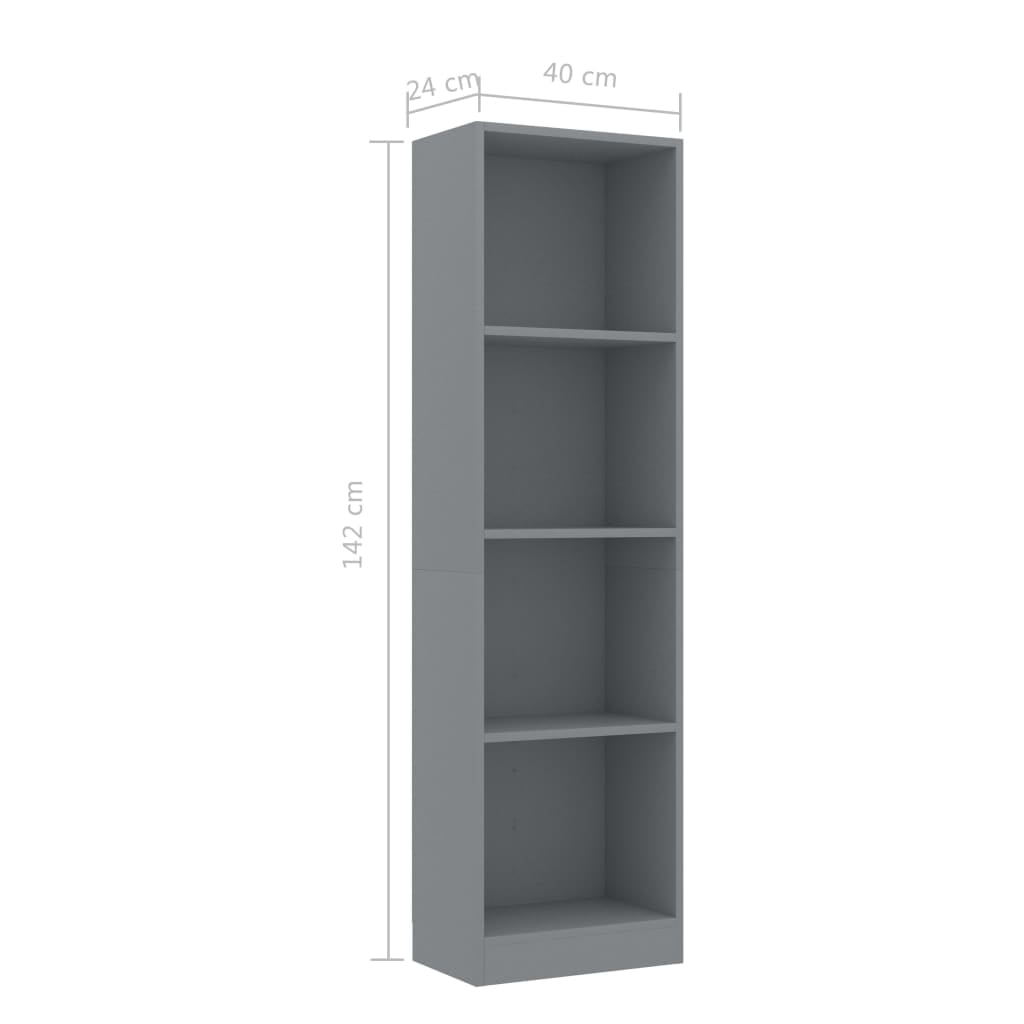 Kepooman 4-layer Modern Floor Cabinet, Home Book Cabinet,Side Corner Storage Cabinet for Kitchen, Wood White Kepooman 4-layer Modern Floor Cabinet, Home Book Cabinet,Side Corner Storage Cabinet for Kitchen, Wood White