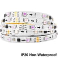 thumbnail image 3 of Gostoto WS2811 IC RGB LED Strip Lights 5M 10M Kits 14/21Key or Music Sound Remote Control 5050 LED Strip Lights for Room Bedroom TV Party, 3 of 7