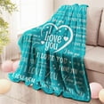 thumbnail image 4 of Valentine's Day Blanket Valentines Gifts for Women I Love You Soft Throw Blanket Anniversary Present for Boyfriend Husband from Girlfriend Wife Valentines Day Blanket for Him, 4 of 6