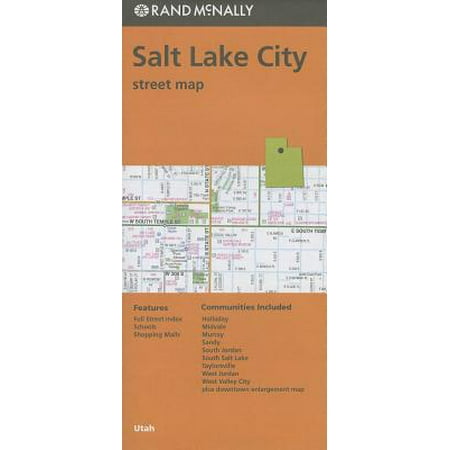 Rand mcnally salt lake city, utah street map: