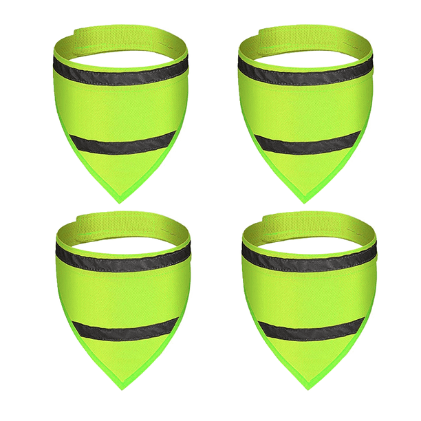 Paquete de pañuelos reflectantes para perros, bufandas reflectantes para perros, chalecos de seguridad para perros, bufandas de seguridad con gancho MFZFUKR CPB-DE-LYY2061-2