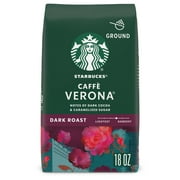 Starbucks Arabica Beans Caff Verona, Dark Roast, Ground Coffee, 18 oz