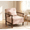 Pink, variant on Leumius Storage Chair, Mid Century Modern Accent Chair with Solid Wood Frame, Upholstered Living Room Chairs with Waist Cushion, Reading Armchair for Bedroom Sunroom White
