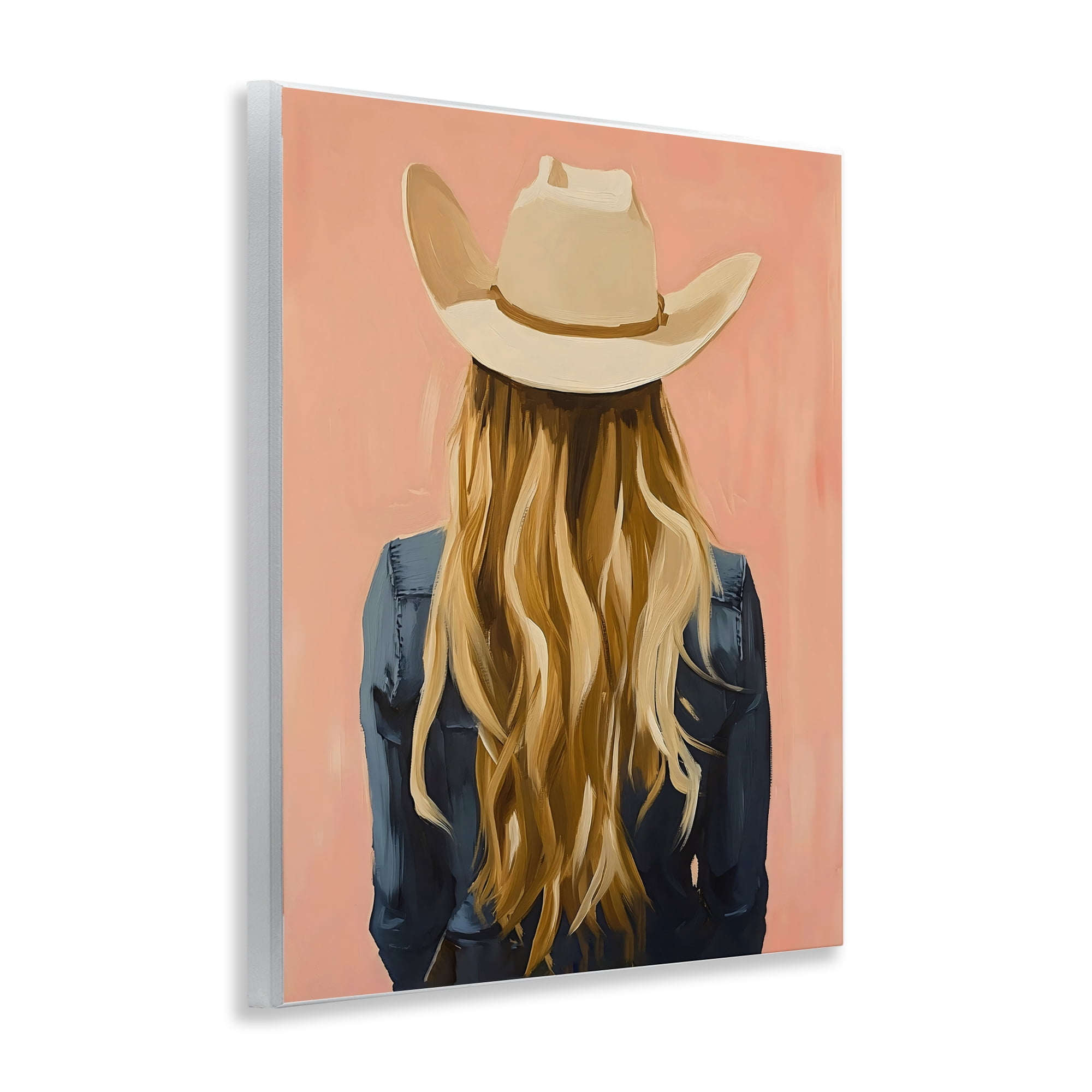 Stupell Industries Blonde Cowgirl Back View Wall Plaque Art, design by The Prints Vibe