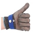 thumbnail image 1 of Guantes de corte HPPE de nivel 5, resistentes a cortes, de acero inoxidable, de trabajo, de malla metálica, anticortes, para carnicero y cocina, resistentes al desgaste., 1 of 6