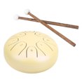 thumbnail image 2 of Mini tambor etéreo de 5,5 pulgadas, bolsa de mano con lengua de acero etéreo, equipo de música Panda, color amarillo, 2 of 14