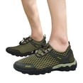 thumbnail image 4 of NOKIO Men Summer Mesh Sneakers Breathable Hiking Shoes Comfortable Walking Shoes Outdoor Travel Shoes Fashion Casual Sports Shoes Quick-Drying Bar𝖾𝖿oot Footwear for Beac𝗁 Wading, 4 of 8