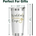 thumbnail image 5 of Wedding Planning Cup-Engagement Anniversary Wedding Gifts-Bride to Be,Bridel Shower Gifts for Bride,Wife,Futher Mrs-Newly Engaged Stainless Steel Insulated Coffee Mug 20oz White, 5 of 6