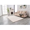 thumbnail image 5 of Lily Luxury Chinchilla Faux Fur Abstract Gilded Rectangular Area Rug, 5 of 7
