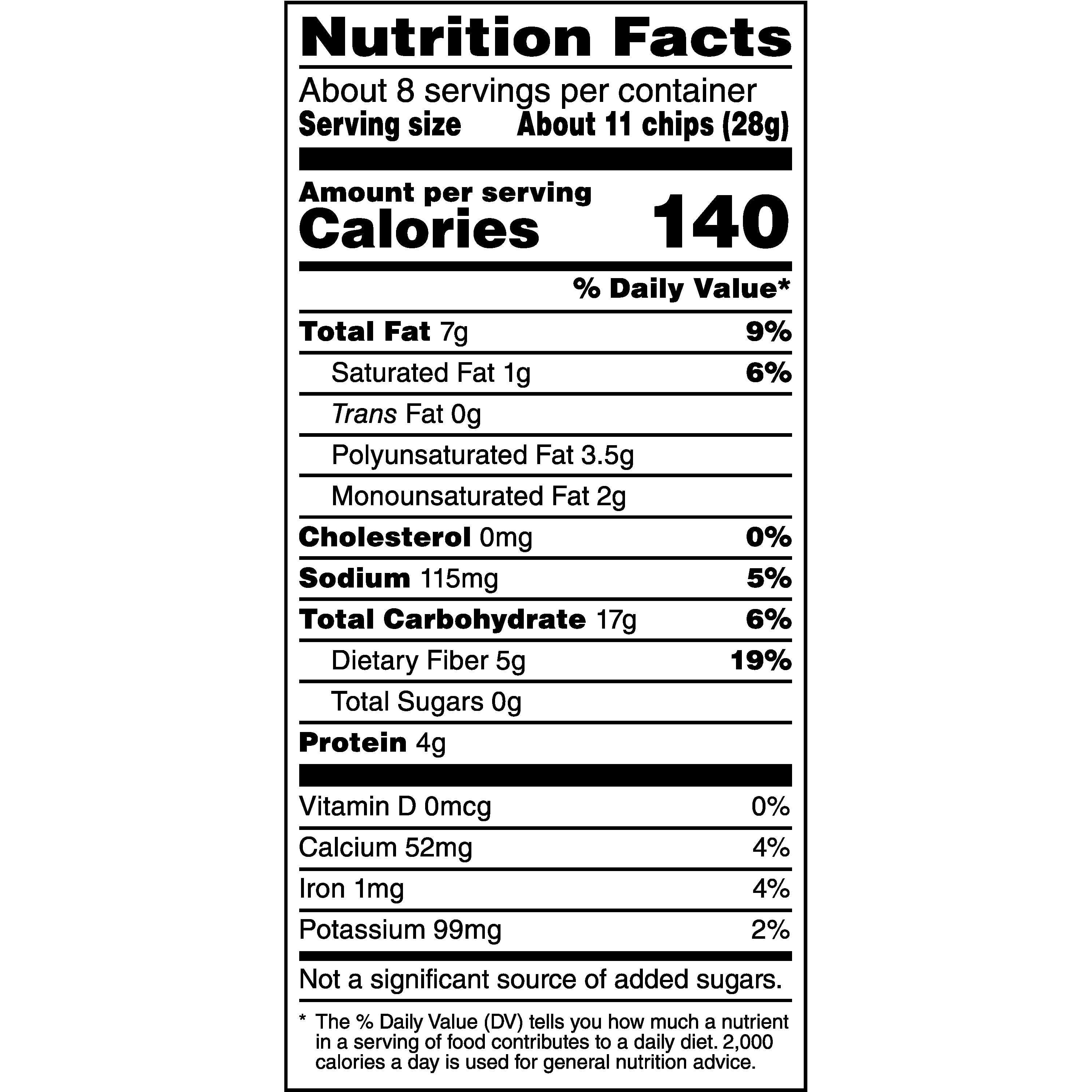 Simply Tostitos Black Bean Tortilla Chips, 7.5 oz Bag