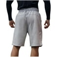 thumbnail image 3 of Jjayotai Men's George Shorts with Stretch Waist, Men's Fashion Summer Solid Color Elastic Waist Drawstring Casual Shorts with Pocket, Mens Running Shorts, 3 of 3
