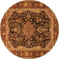 thumbnail image 1 of Ahgly Company Indoor Round Persian Orange Traditional Area Rugs, 8' Round, 1 of 1