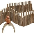 thumbnail image 4 of Jaulas únicas para hámster, cercas de madera, plataformas para hámster, accesorios para jaulas de hámster, color madera, 11.81 pulgadas, 4 of 6