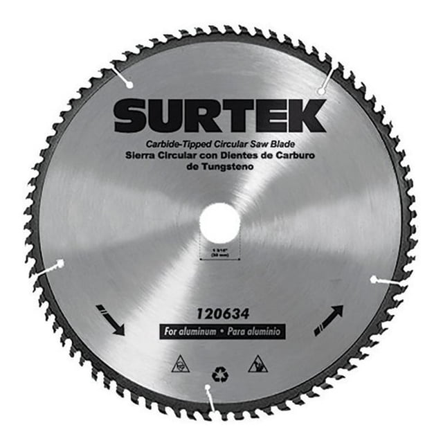 Disco para Sierra Circular p/aluminio 10 In 80 Dien Surtek 120625