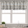 thumbnail image 3 of Ambesonne Boho Valance & Curtain, Abstract Prehistoric, 55"x30", Black Yellow, 3 of 6
