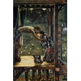 thumbnail image 2 of Burne–Jones, Edward 23x32 Black Ornate Wood Framed with Double Matting Museum Art Print Titled - The Merciful Knight, 2 of 4