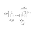 thumbnail image 2 of E25060-92BKGLD ET2 Lighting Soji-4W 1 LED Wall sconce-4.75 Inches wide by 9.25 inches high, 2 of 5