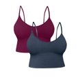 thumbnail image 1 of Pack 2 Crop Top Dama Blusa Gym Bralette Ombliguera Push Up, 1 of 5