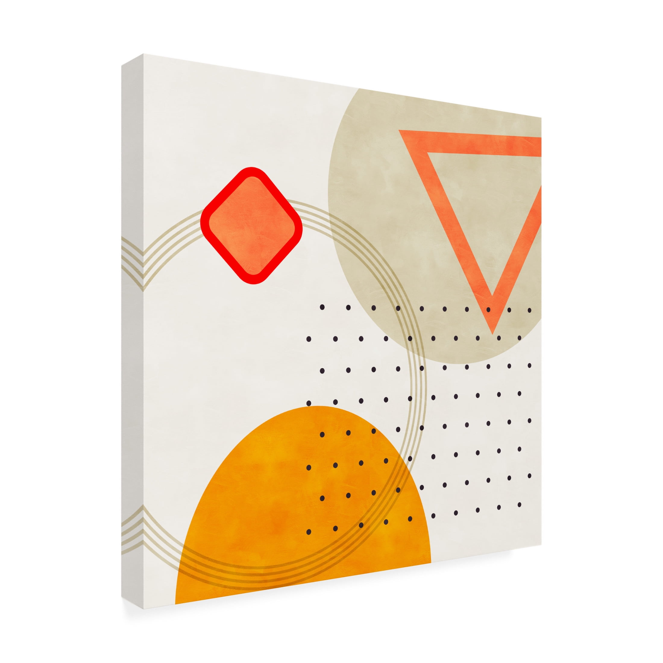 Trademark Fine Art Ana Rut Bre Mid Bauhaus Geometry 3 Canvas Wall Art