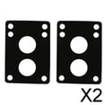 thumbnail image 1 of 5xPar de elevadores para patinetas, almohadillas amortiguadoras para longboard, color negro, 6 mm 2 piezas, 1 of 8