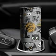 thumbnail image 3 of 20oz Halloween Witch Spooky Icons Pattern Skinny Tumblers Stainless Steel Tumbler with Lid and Straw,Vacuum Insulated Double Wall Travel Tumbler Cups with Cleaning Brush for Coffee,Tea, 3 of 6